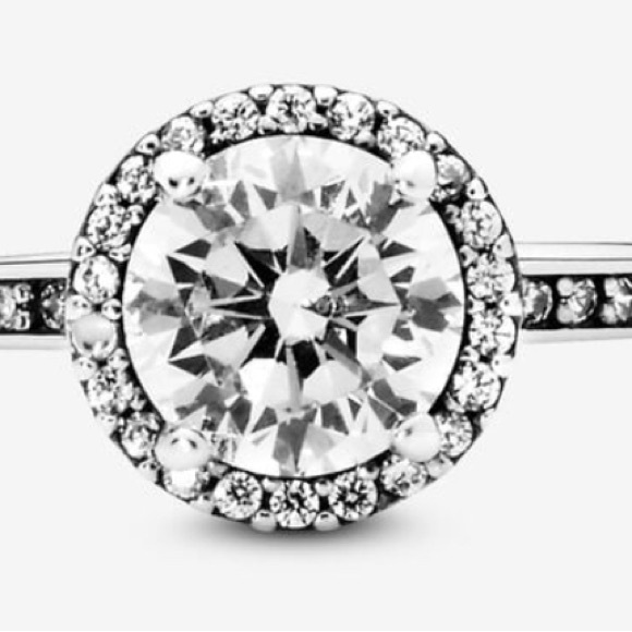 ❤️Pandora Round Sparkle Halo Ring - Picture 2 of 6
